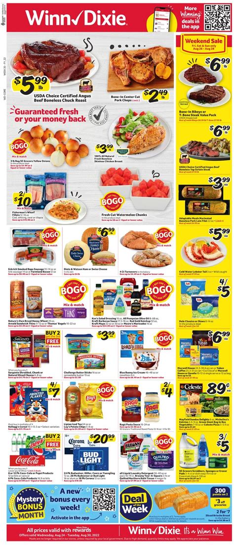 Winn Dixie Current weekly ad 08/24 - 08/30/2022