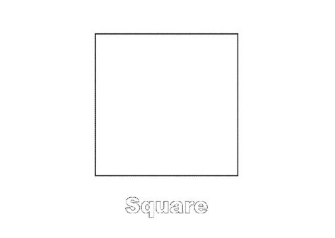Square Coloring Page Simple Shapes Easy Coloring Pages For Toddlers