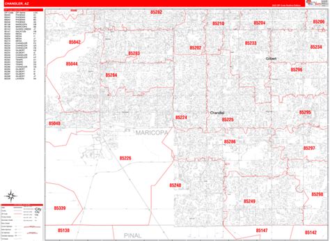Chandler Arizona Zip Code Maps Red Line