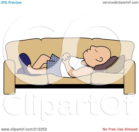 Royalty Free Rf Clipart Illustration Of A Relaxed Bald Senior