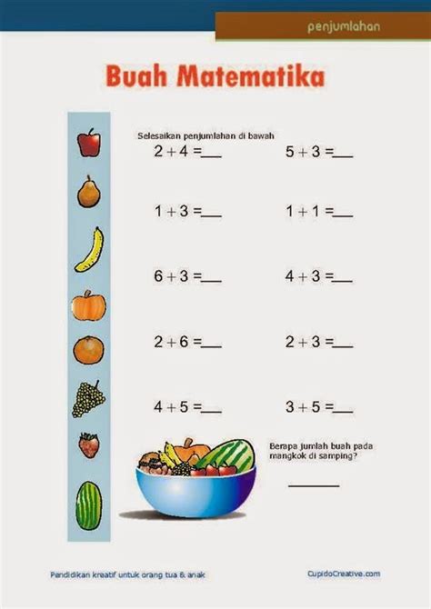 Belajar berhitung penjumlahan strawberry dan semangka anak tk sd bersama upin ipin dan chipmunk. Pinterest • The world's catalog of ideas