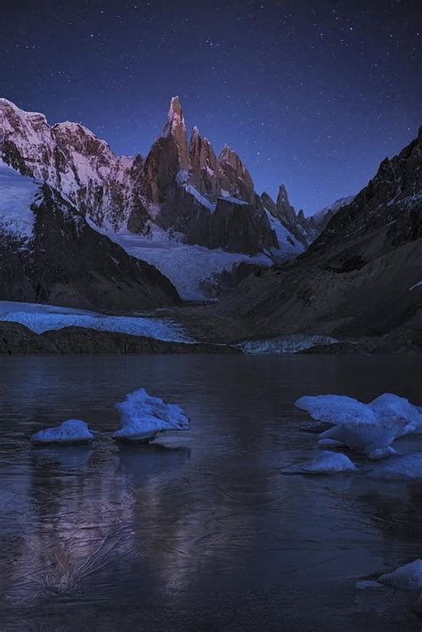 Laguna Torre A Frozen Night Photograph By Yan Zhang Fine Art America