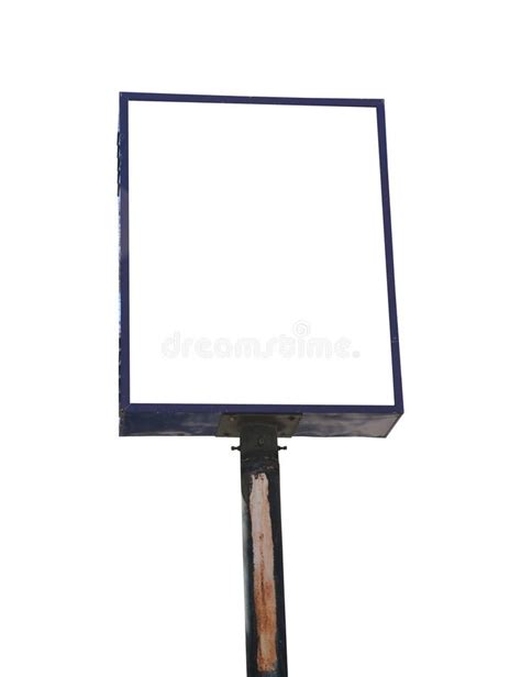 Blank White Isolate Road Sign Stock Photo Image Of Road Advertising
