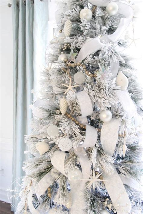 All White Christmas Tree Morning Room Decor Artsy Chicks Rule®