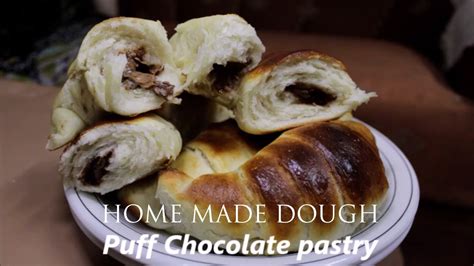 Chocolate Puff Pastry Recipe With Homemade Dough Youtube