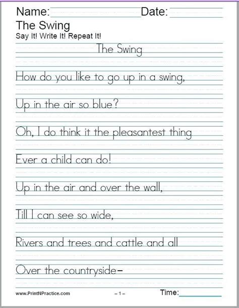 Kindergarten Sentence Writing Practice Worksheets Practice Writing