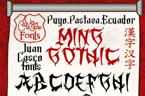 Ming Gothic Jjcr Font Juan Casco Fontspace