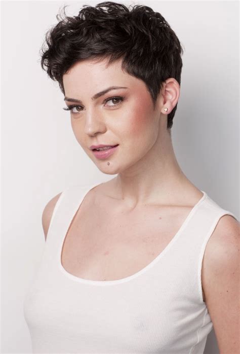 Thick curly hair with straight bangs. Short Pixie Haircuts for Thick Hair - Short and Cuts ...