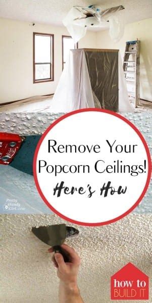 Tips and tricks to easily remove popcorn ceilings in 30 minutes, plus tips on how to avoid damaging existing drywall and how to set up for easy cleanup. Remove Your Popcorn Ceilings! Here's How | How To Build It