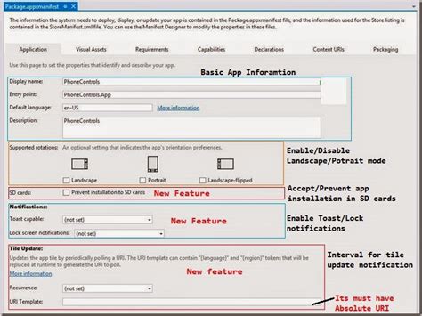 Wp80 Vs Wp81 All About New Packageappxmanifest File At Beginners