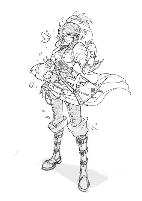Stream Request Lineart By Muju On Deviantart Concept Art Characters