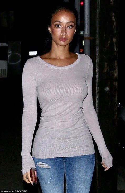 Draya Michele Shows Off Chest In Sheer Top