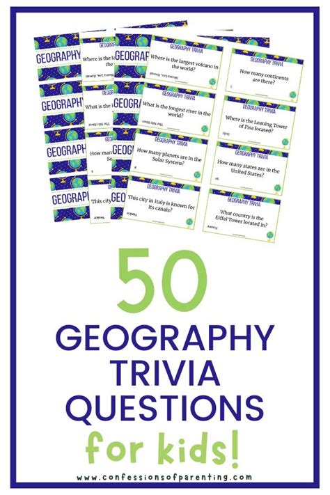 50 Geography Trivia For Kids In 2021 Geography Trivia Geography