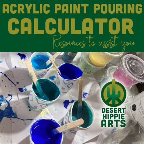 Free Calculator For Acrylic Paint Pouring Surfaces
