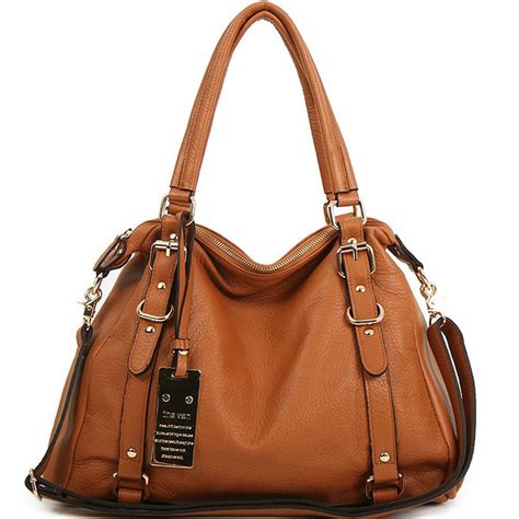 New Leather Handbag Shoulder Women Bag Brown Black Hobo Tote Purse