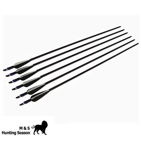 Top Quality Carbon Fiber Archery Arrow For Bow Tpu Feather Shooting