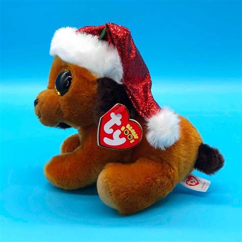 New Ty Beanie Boos 6 Howlidays Christmas Puppy Dog Mwmt Plush Santa