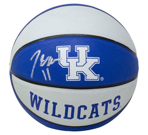 John Wall Signed Kentucky Wildcats Logo Basketball Jsa Coa Pristine