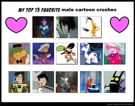my top 13 cartoon crushes by detective88 on deviantart