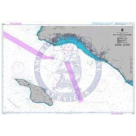 British Admiralty Nautical Chart 1063 San Pedro Channel Amnautical