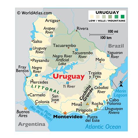Geography Of Uruguay Landforms World Atlas