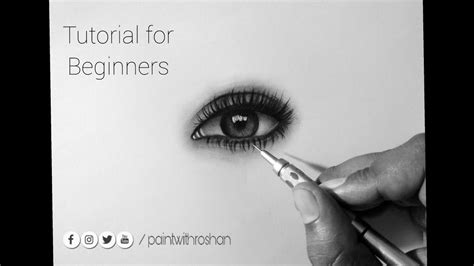 How To Draw Realistic Eye Using Charcoal Tutorial For Beginners Youtube
