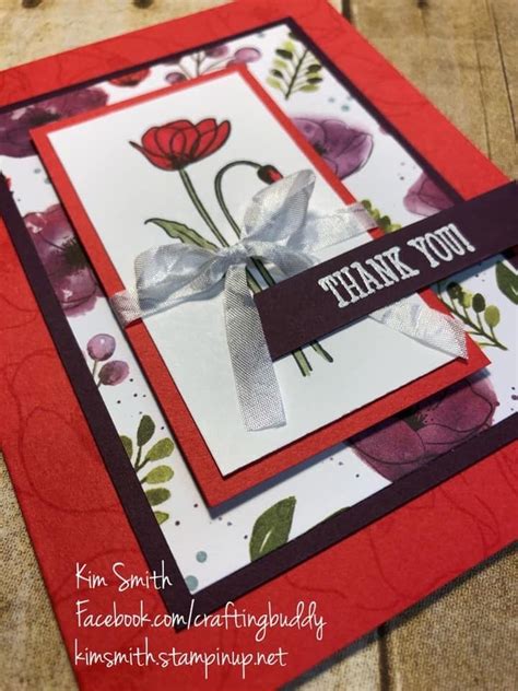 Stampin' Up! painted poppies | Poppies, Paper crafts, Stampin up