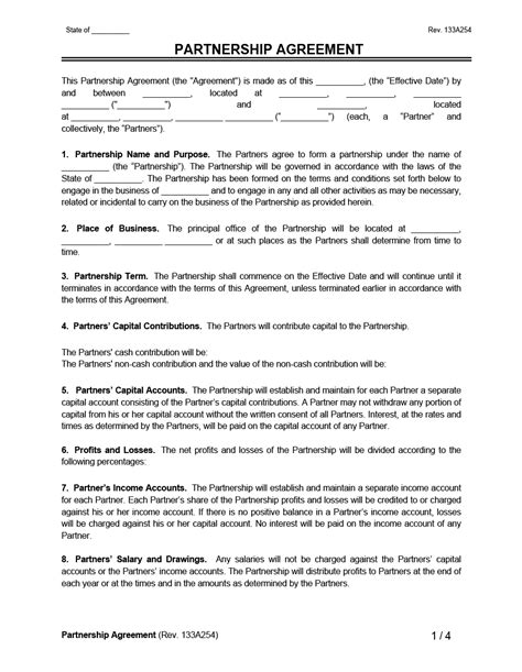 Guide To Making A Partnership Agreement Eqvista