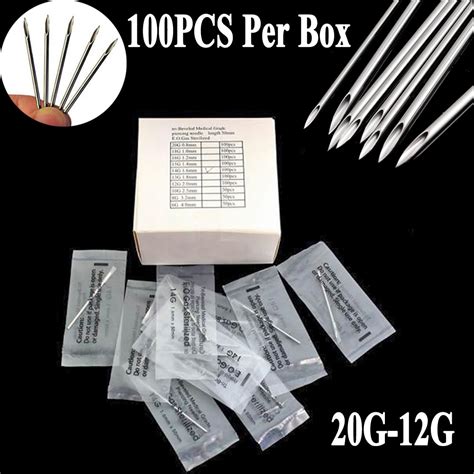 Bog 100pcs Box Tri Beveled Medical Grade Surgical Steel Disposable