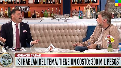 Horacio Cabak Regresó A La Televisión Y Tuvo Un Fuerte Cruce Con