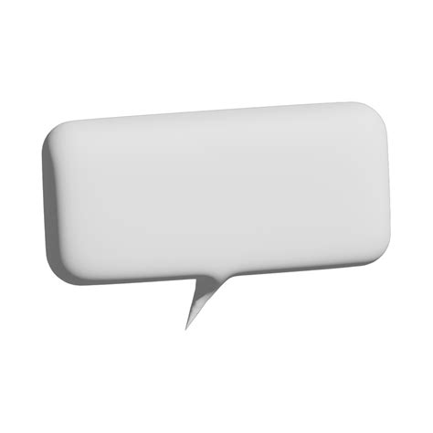 Free Speech Bubble 3d Png Free Download 20906014 Png With Transparent