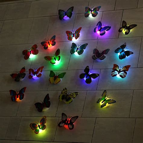 Buy Mulitcolor Artificial Butterfly Led Night Light