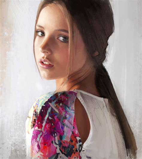 Model Noveland Sayson Digital Painting Digital Painting Portrait