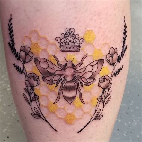 Queen Honeybee Tattoo Tattoo Ideas And Inspiration Elg01 Bee