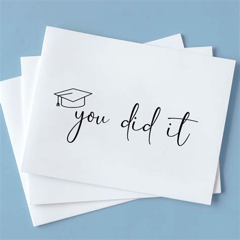 You Did It Graduation Card Congratulations Class Of 2020 Etsy Canada