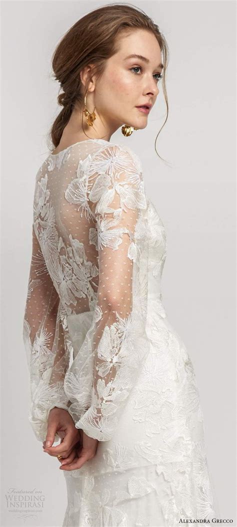 The clean lines and chic silhouettes contrast perfectly with the soft, ethereal details throughout each gown. Alexandra Grecco 2020 Wedding Dresses — "Lover of Mine ...