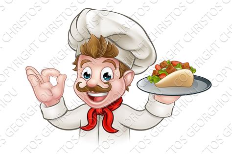 Find over 100+ of the best free chef cartoon images. Cartoon Chef Kebab ~ Illustrations ~ Creative Market