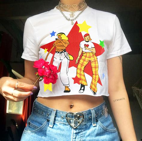 80s dancing girl crop top from so fun mart in 2021 girls crop tops 80s party outfits girl