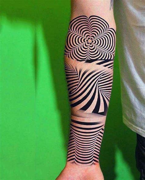 100 Optical Illusion Tattoos For Men Eye Deceiving Designs Tatoeages