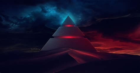 Pyramid Digital Art 4k Hd Artist 4k Wallpapers Images Backgrounds