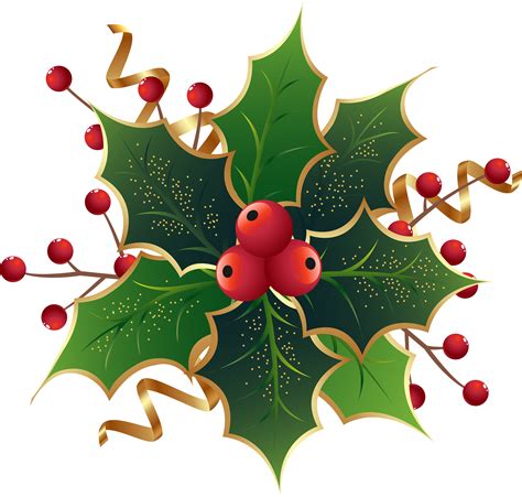 Download Clip Art Holly Clipart Transparent Background Christmas