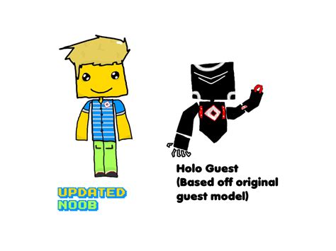 Roblox Guest And Noob Remake In Different Styles Rroblox