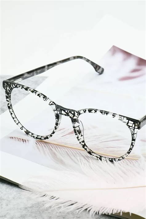 h5086 round floral eyeglasses frames leoptique