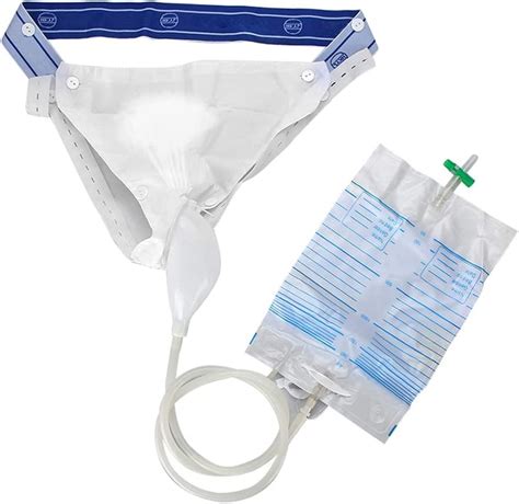 Silicone Urine Collector With 2 Urine Catheter Bags Men