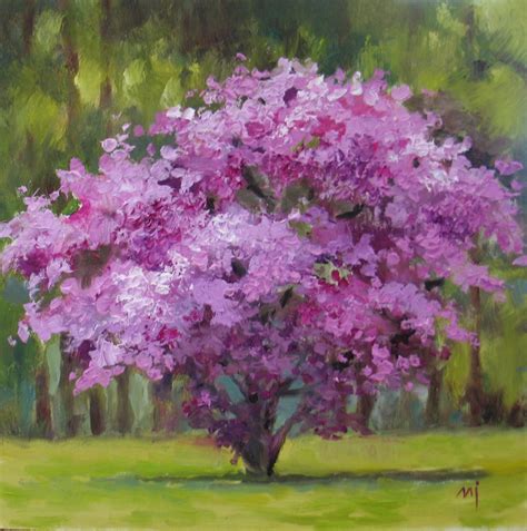 Nels Everyday Painting Flowering Tree Sold