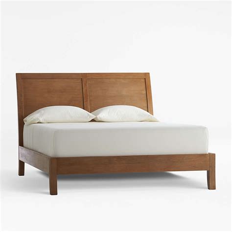 Dawson Grey Wash Queen Sleigh Bed Reviews Crate And Barrel