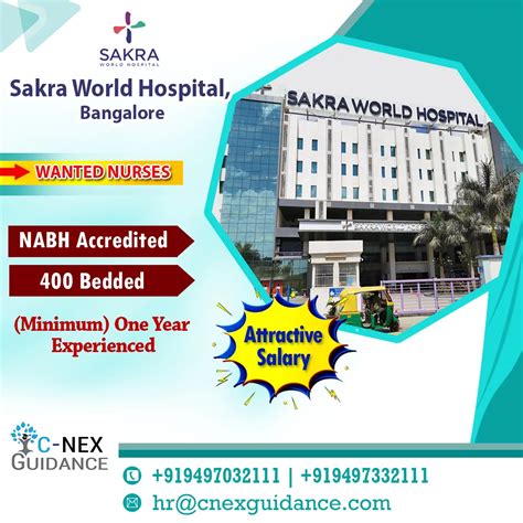 Nursing Recruitment For Sakra World Hospital Bangalore C Nex
