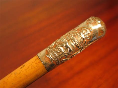 Ww1 Vintage British Army Swagger Stick Leicestershire Regt
