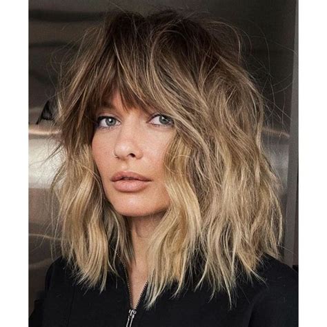 WARM BALAYAGE LOOKS FOR FALL Behindthechair Com In Hair Styles Edgy Hair Messy Short Hair