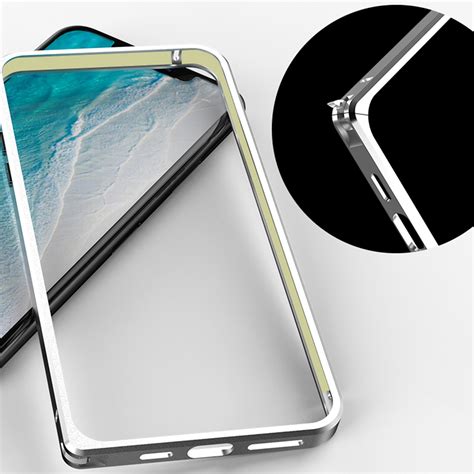 Aluminum Frame Metal Bumper Slim Hard Case Cover For Iphone 11 Pro Max